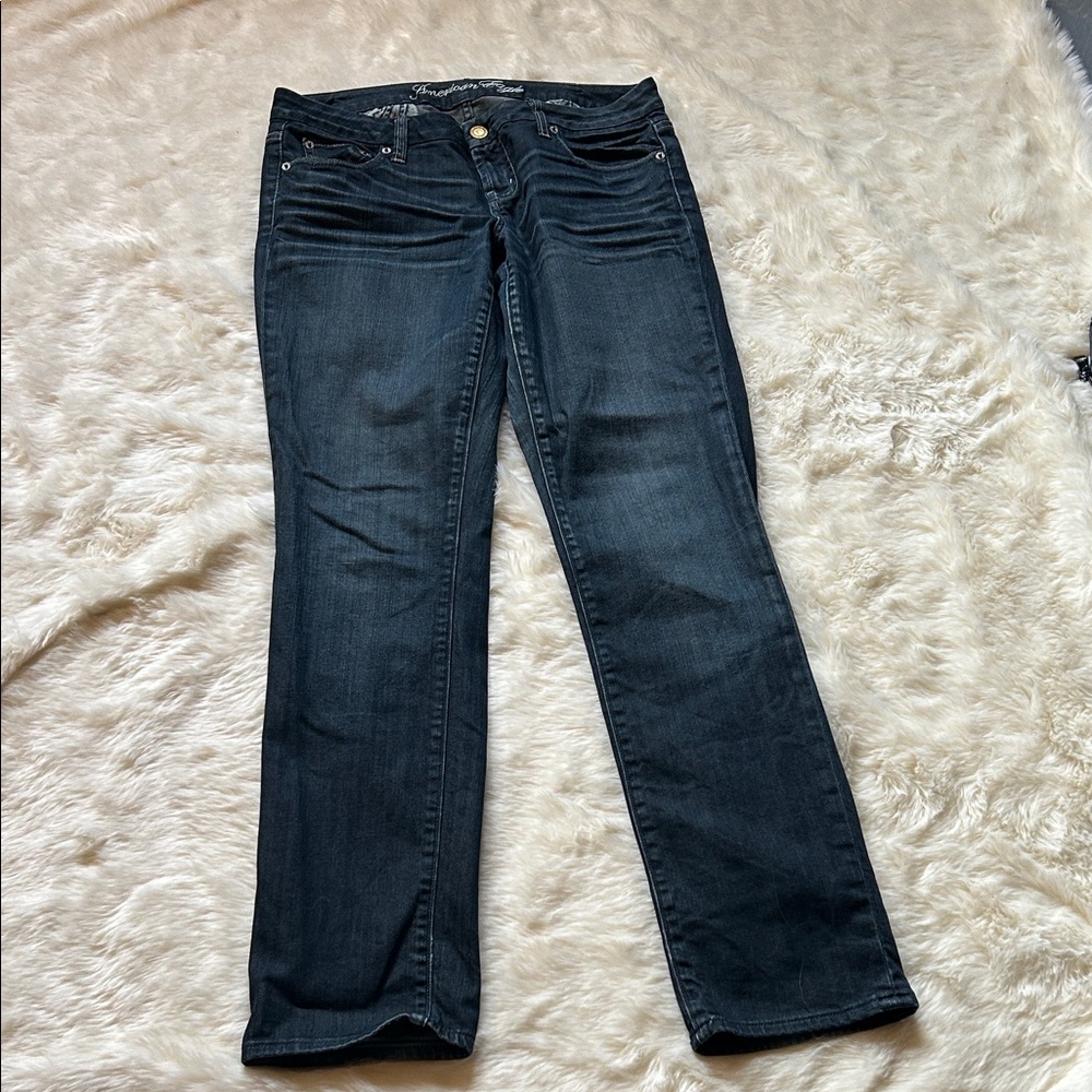American Eagle Outfitters Dark Wash Straight Leg Jeans